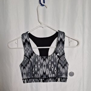 Geometric Patterned Sports Bra
